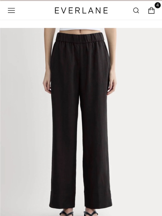 Everlane Pants - Everlane The Linen Easy Pant in Black